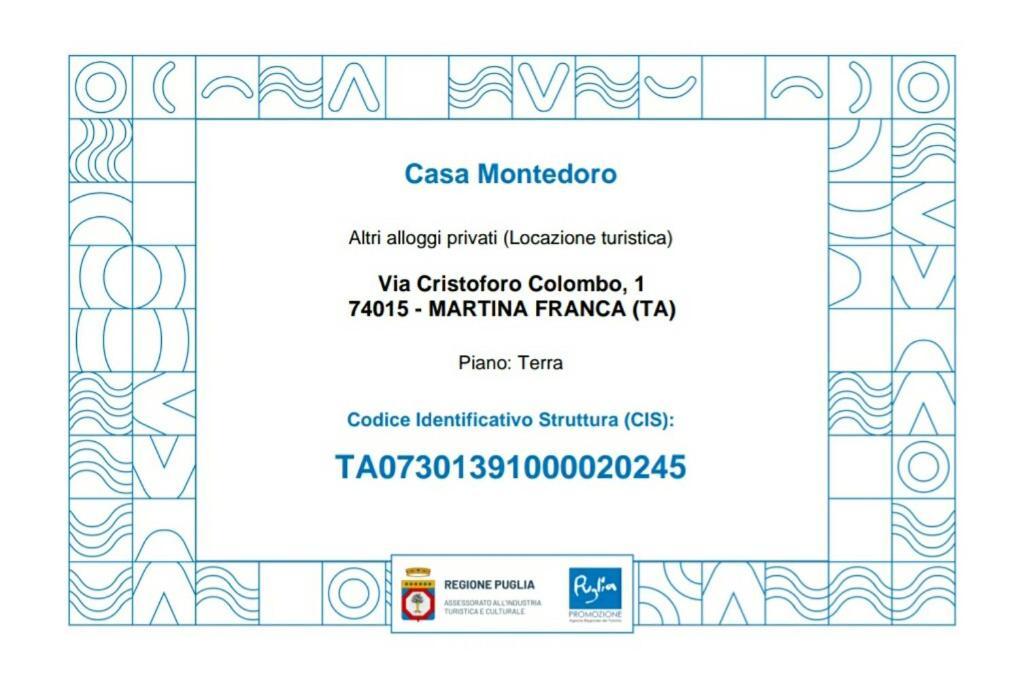 Casa Montedoro 마르티나프란카 외부 사진